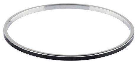 Ernstes Design Armreif Edelstahl A1583BL Armband mit Keramik schwarz