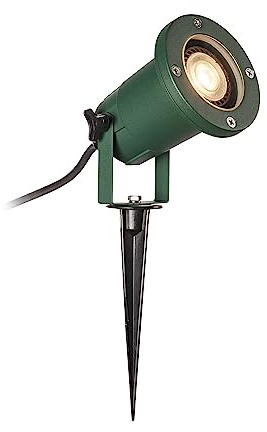 SLV Nautilus XL Projecteur LED, avec piquet, lampe d’extérieur, pour éclairage de jardin, de terrasse, de plantes, de chemins, d’étang, IP65, GU10, câble de 1,5 m avec fiche, en aluminium