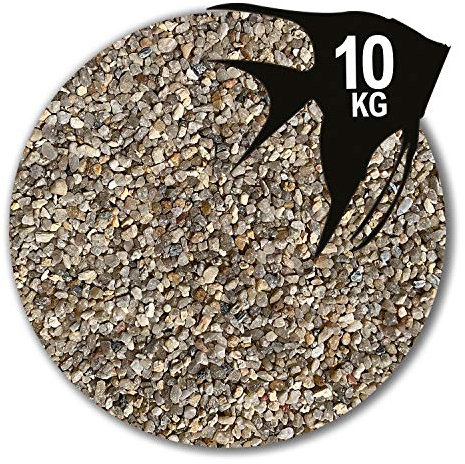 Anbobo Müller GmbH 10 kg beige Aquariumsand Aquariumkies Natur feuergetrocknet und gerundet (2,0-4,0 mm)