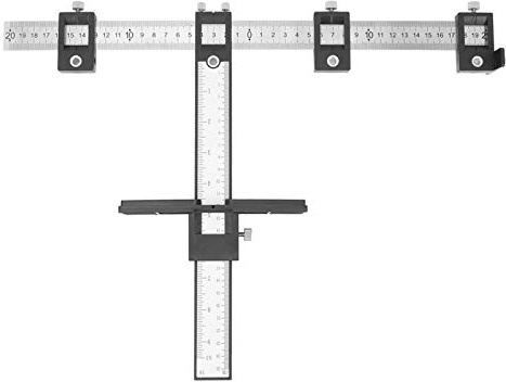 Modèle de foret de gabarit de matériel d'armoire de gabarit de poignée de MM de pouce multifonctionnel réglable facile à utiliser pour les travailleurs de la construction