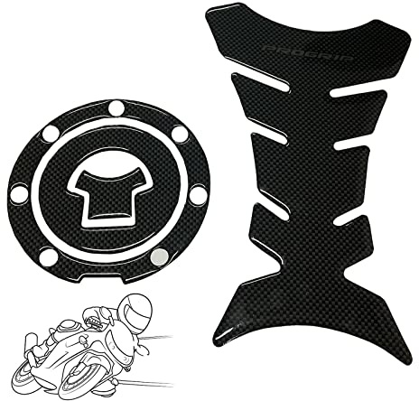 Protecteur de Protection de réservoir Moto 3D Carbone Moto réservoir de gaz Autocollants de Couvercle de Capuchon de réservoir 3D Autocollants De Bouchon De Réservoir Protège Reservoir Moto