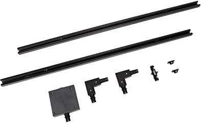 Lucide TRACK Kit de démarrage - Système de rail monophasé/Éclairage sur rail - 2 mètres - Noir