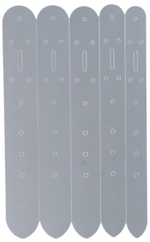 YYlingx 5Pcs Translucent Belt Buckle Holes Templates DIY Set,25/30/35/38/40mm Leathercraft Belt Punching Template,for DIY