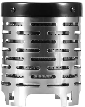 Sarini Mini Camping Heater Stove, Lightweight Portable Stainless Steel Outdoor Camping Gas Heater Stove (Silver)