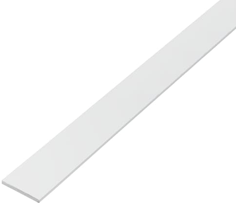 Alberts 479183 eco Barre plate en PVC-U Blanc 1000 x 20 mm