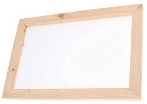 Wooden Paper Making Mesh Frame Mould Screen Deckle Tools for DIY Crafting Papermaking Printing 20x30cm Papermaking ScreenWooden Paper Making Frame Deckle