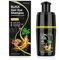 Black Hair Dye Shampoo for Gray Hair, Hair Colour Shampoo 3 in 1 for Women Men Grey Coverage (350 ml)
