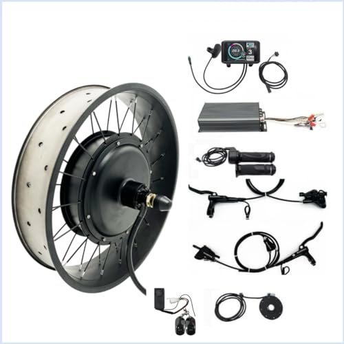 Fat Ebike 48V 60V 72V 3000W-5000W 20/24/26x4.0 Wheel Conversion Kits for super73 fatbike (20 * 4.0 Inch, Dropout Width: 175mm)