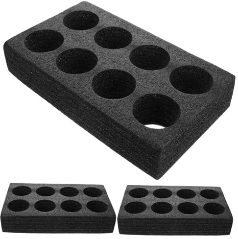 LIFKOME 3 pezzi Supporto Porta Bicchieri da Asporto Nero con Scomparti Antiscivolo per Bevande Vassoio Reggi Tazze Caffè e Latte Protettivo e Pratico per Trasporto Sicuro Riutilizzabile