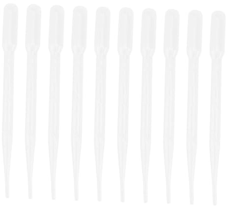 DIYEAH Alimentador Automático para Corales y Camarones, Tubo de Plástico de 3ml para Alimentación de Peces en Criaderos Marinos, Compacto y 10 Piezas