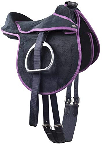 WALDHAUSEN Kinder Pony Reitkissen Ponysattel komplettes Set mit Stickerei 001/38 ***