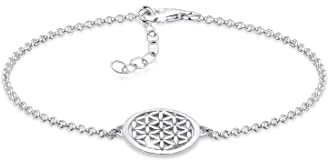 Elli Armband Damen Lebensblume Cut-Out in 925 Sterling Silber