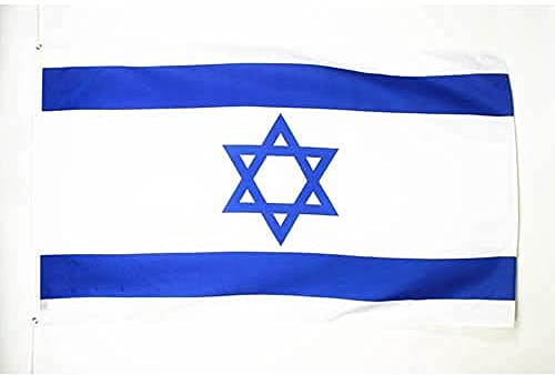 AZ FLAG - Flagge Israel - 150x90 cm - Israelische Fahne 100% Polyester mit Messing-Ösen - 110g
