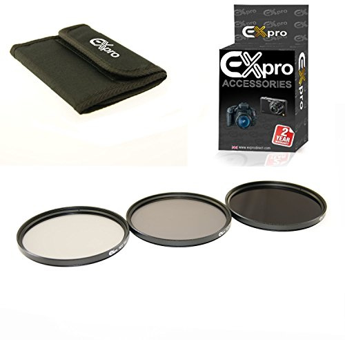 Ex-Pro 67mm ND 3 Piece Filter Kit with Case, ND2, ND4, ND8