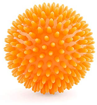 Bodhi Grande balle de massage à picots de 9 cm de diamètre (orange) pour auto-massage, rééducation et fitness, zones réflexes – Également disponible en kit