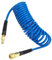 YOTOO Tuyau à air comprimé PU 5 m de long 6 mm ID x 11 mm AD avec raccords rapides 1/4, Limiteur de flexion, Bleu