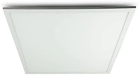 LED Panel Smart Home Alexa Tageslichtlampe Decke dimmbar Deckenlampe Büro LED, mit Sprach und Appsteuerung, 40W 4800lm 2700-6400K, LxBxH 59,5x59,5x6,5 cm