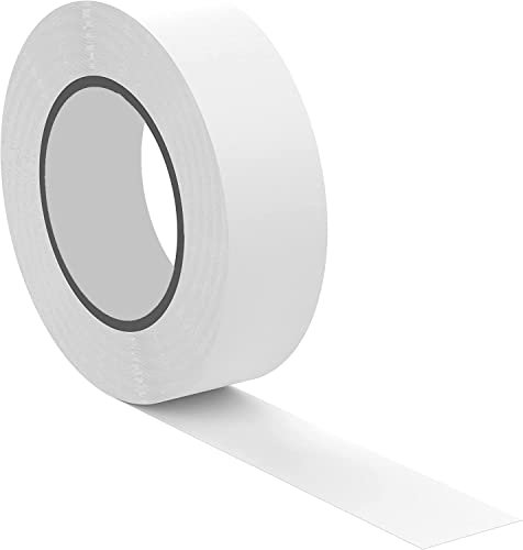 Ruban adhésif isolant électrique | Rouleaux isolation thermique PVC pour réparation voiture, vélo, bricolage, gaine électricien, Chatertonne Haute qualité | 10m x 18mm Couleur Blanc | Lot de 1 Rouleau