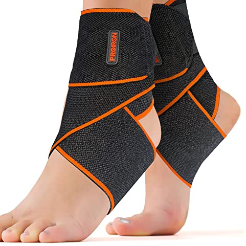 PROIRON Einstellbar Sprunggelenkbandage, Komfortabel fußgelenk bandage, Knoechelbandage Sprunggelenk, Bandage Sprunggelenk, Knoechel Band, Fussgelenkbandage Knöchelschutz für Damen und Herren