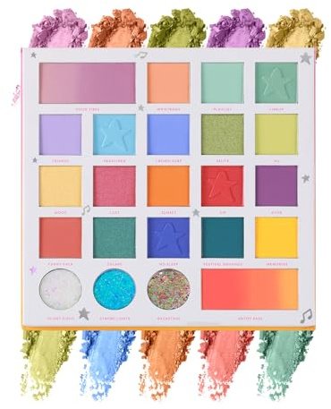 Profusion Cosmetics It's A Vibe Mainstage 23 Shade Eyeshadow Palette, Raise Your Makeup Style With Pigmented Eyeshadows, Vibrant Colors and Smooth Finish