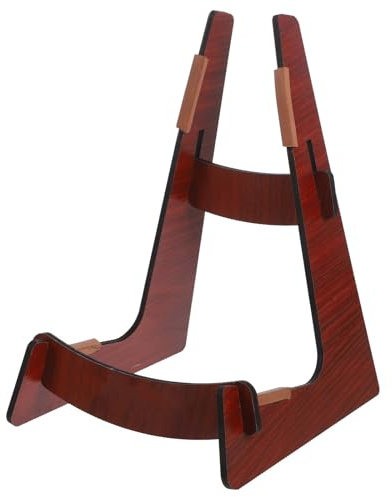 Ciieeo 1pc Wooden Guitar Stand Floor Bracket for Violin and Ukulele Practical Violin Support Stand for Shop Home Display Light Brown