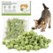 60g Cat Grass Treats for Cats, Freezed Drying Cat Grass Teething Stick Snacks, Edible Cats Chew Toys for Teeth Cleaning and Hairball Removal (60g)