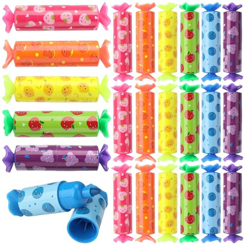 Newofview 24 Stück Mini Textmarker für Kinder, Bonbon Textmarker Süße Highlighter Pen Marker Set für Geschenke Party Geburtstag Schule Mitgebsel Kindergeburtstag