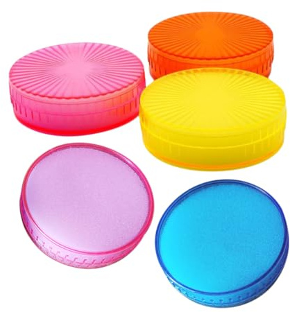 SAFIGLE 5 pièces Éponge Ronde Humidificateur Doigt pour Comptage Outil Simple Absorption Eau pour Banque Bureau Améliore Efficacité et Productivité de Manipulation de