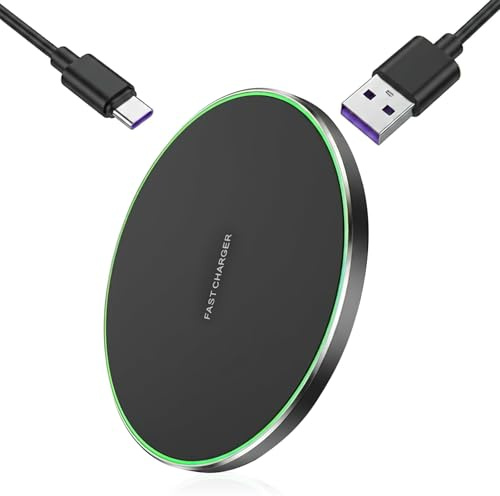 Cargador inalámbrico rápido de 35 W, cargador de inducción universal compatible con 16/15/14/13/12 Pro Max, Samsung Galaxy S25/S24/S23/S22/S21 Ultra, AirPods Pro, cargador inalámbrico con cable USB-C