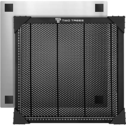 Twotrees Table en nid d'abeille pour Machine de Gravure Laser, 400 x 400 x 22 mm, Plan de Travail Laser en nid d'abeille, Protection de Table avec Plaque en Aluminium