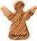 Kassis Geschenkartikel Olivenholz-Schutzengel - Handgefertigte Engel-Figur aus Bethlehem - Schutzengel-Glücksbringer - (Alles Gute) - (1 Stück)