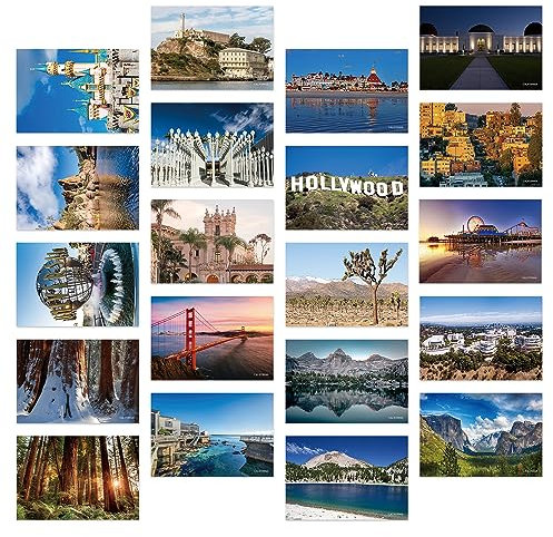 Vintage United States California Landscape Postcards Pack 20pc/Set