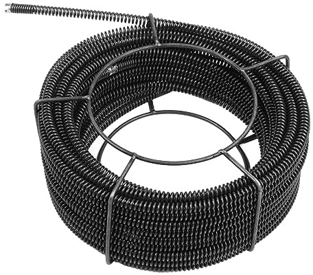 Cable de limpieza de drenaje de 30 metros, cable de limpieza de alcantarillado, barrena de drenaje de tuberías de serpiente, limpiador de resortes, accesorios de varilla de drenaje para fregadero,
