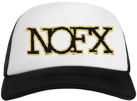 Suzetee NOFX Punk in Drublic Cappellino Unisex per Bambini Snapback da Baseball Bianco