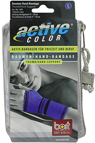 bort 1470 large blau ActiveColor Daumen-Hand-Bandage für rechts und links gleich, large, blau
