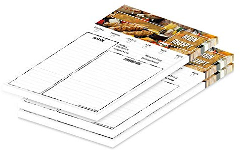 PRICARO Bloc recette BBQ, A5, 3 pièces