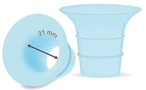 Maymom Flanscheinlage 21 mm compatible con Elvie Single Double Electric und Elvie Stride 24 mm Cup, kompatibel mit Medela PersonalFit Flex, nicht original