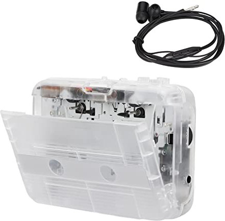 Tragbare Kassettenspieler, UKW-Radio, Bluetooth 5.0, Kassettenspieler mit 3,5-mm-AUX-Anschluss und Kopfhörern, Kompakter Stereo-Kassettenspieler, Stromversorgung über USB