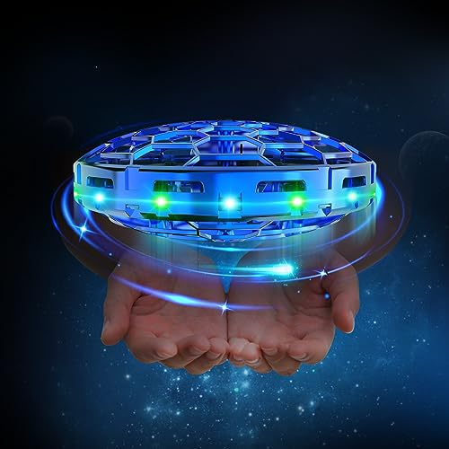 Flying Drone for Kids, 360° Hands Free Motion Sensors Mini UFO Helicopter with LED Light - Cool Toy Gift for 6+ Boys & Girls