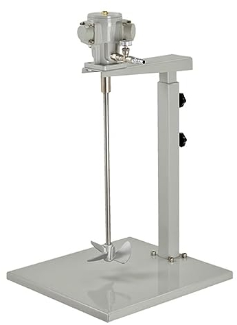 1/8 PS manuell anhebender pneumatischer Mischer, 5 Gallonen IBC-Luftrührwerk, pneumatisches Rührwerk, 60 kg Rührkapazität, für Farben, Beschichtungen, Klebstoffe, Tinten, Lebensmittel, Silikonöl