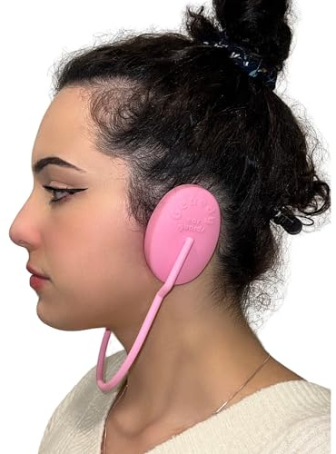 Genedy Ear Covers for Shower, Heat and Hair Dye Protection - Pink - Waterproof Ear Covers for Washing Hair - Reusable Silicone Ear Caps For Hair Dye - Ear Protectors From Heat Styling and Dryer