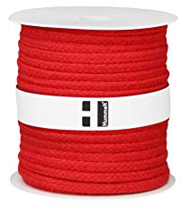 Hummelt® Cordon en coton (H) 8 mm 40 m Rouge sur rouleau