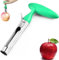 Descorazonador de Manzana,Fácil de Descorazonar la Manzana,Corer De Manzana con Hoja Dentada de Acero Inoxidable, Apto para Hogar y Cocina(verde)