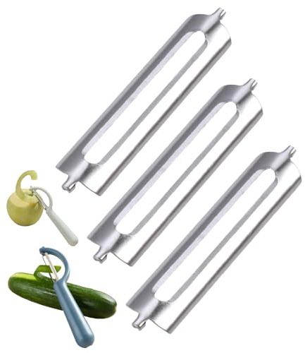 couduan 3 Pcs Stainless Steel Peeler Replacement Blade, Replacement Blades for Fruit and Vegetable Peelers,Kitchen Peeling Gadget,Suitable for Kitchen