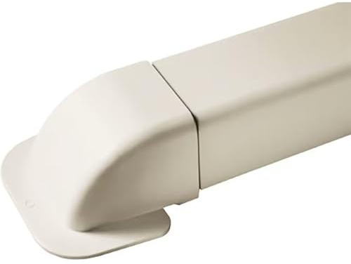 AXELAIR Sortie murale coudée pour goulotte Ivoire - 80x60 - Climatisation