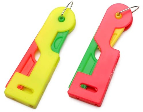 Funalix 2 Piezas Enhebrador de Agujas de Plástico, para Costura a Mano, Máquina de Coser y Proyectos de Manualidades (Color Aleatorio)