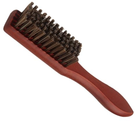 BIUDECO Spazzola per Barba Uomo in Legno Setole di Nailon Flessibili, per Styling Olio Testa a Casa in Salone, Spazzola per Chioma e Barba Efficiente