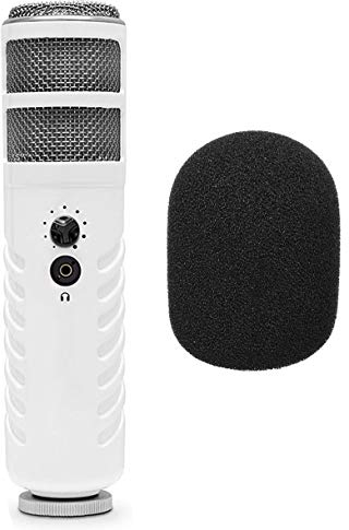 RODE Podcaster MKII - Micrófono de conversor con USB y espuma WS2 (protección contra el viento)