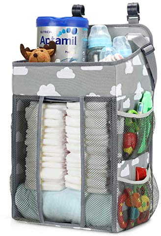 Le meilleur panier à langer à suspendre pour table à langer, berceau, jeu et mur, organisateur de chambre de bébé, grande capacité, cadeau de fête prénatale pour nouveau-né, garçons et filles