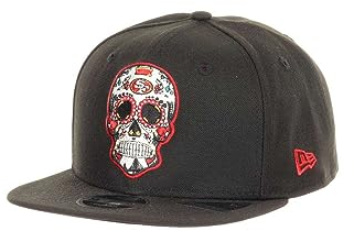 New Era San Francisco 49ers NLF Sugar Skull Black 9Fifty Original Fit Cap - One-Size